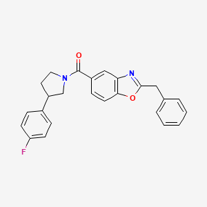 (2-Benzyl-1,3-benzoxazol-5-yl)-[3-(4-fluorophenyl)pyrrolidin-1-yl]methanone