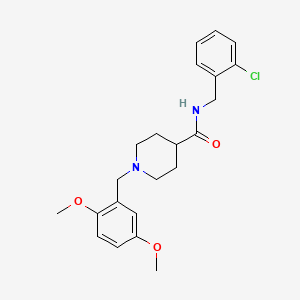 N-(2-chlorobenzyl)-1-(2,5-dimethoxybenzyl)-4-piperidinecarboxamide