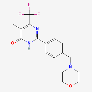 5-methyl-2-[4-(morpholin-4-ylmethyl)phenyl]-4-(trifluoromethyl)-1H-pyrimidin-6-one