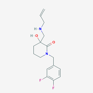 3-[(allylamino)methyl]-1-(3,4-difluorobenzyl)-3-hydroxy-2-piperidinone