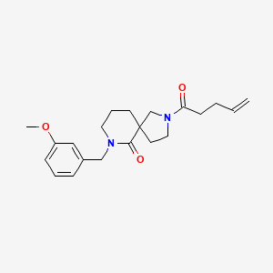 7-(3-methoxybenzyl)-2-(4-pentenoyl)-2,7-diazaspiro[4.5]decan-6-one