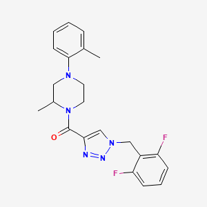 1-{[1-(2,6-difluorobenzyl)-1H-1,2,3-triazol-4-yl]carbonyl}-2-methyl-4-(2-methylphenyl)piperazine