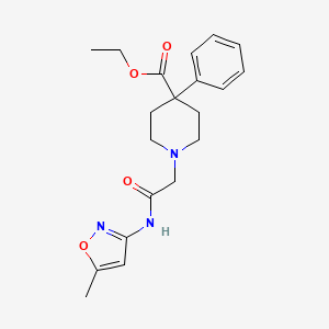 ETHYL 1-{2-[(5-METHYL-3-ISOXAZOLYL)AMINO]-2-OXOETHYL}-4-PHENYL-4-PIPERIDINECARBOXYLATE