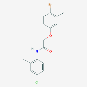 2-(4-bromo-3-methylphenoxy)-N-(4-chloro-2-methylphenyl)acetamide