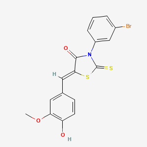 molecular formula C17H12BrNO3S2 B6015646 MFCD00587205 