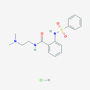 N-[2-(dimethylamino)ethyl]-2-[(phenylsulfonyl)amino]benzamide hydrochloride