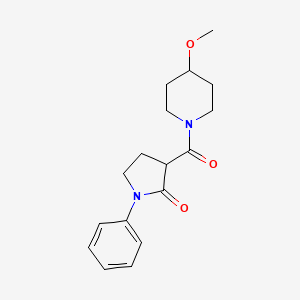 3-[(4-methoxy-1-piperidinyl)carbonyl]-1-phenyl-2-pyrrolidinone