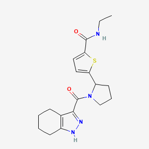 N-ethyl-5-[1-(4,5,6,7-tetrahydro-2H-indazol-3-ylcarbonyl)-2-pyrrolidinyl]-2-thiophenecarboxamide