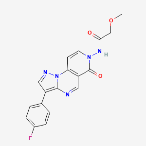 N-[3-(4-fluorophenyl)-2-methyl-6-oxopyrazolo[1,5-a]pyrido[3,4-e]pyrimidin-7(6H)-yl]-2-methoxyacetamide