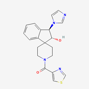 [(1R,2R)-2-hydroxy-1-imidazol-1-ylspiro[1,2-dihydroindene-3,4'-piperidine]-1'-yl]-(1,3-thiazol-4-yl)methanone