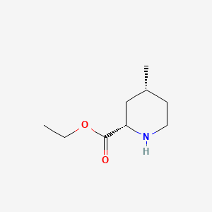 molecular formula C9H17NO2 B601595 (2S,4R)-乙基 4-甲基哌啶-2-羧酸酯 CAS No. 79199-62-5