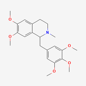 molecular formula C22H29NO5 B601609 5'-Methoxylaudanosine CAS No. 24734-71-2