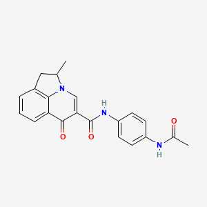 N-[4-(acetylamino)phenyl]-2-methyl-6-oxo-1,2-dihydro-6H-pyrrolo[3,2,1-ij]quinoline-5-carboxamide