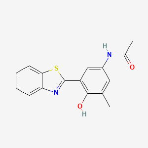 N-[3-(1,3-benzothiazol-2-yl)-4-hydroxy-5-methylphenyl]acetamide