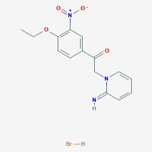 1-(4-ethoxy-3-nitrophenyl)-2-(2-imino-1(2H)-pyridinyl)ethanone hydrobromide