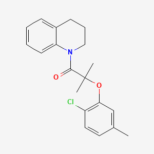 2-(2-CHLORO-5-METHYLPHENOXY)-1-[3,4-DIHYDRO-1(2H)-QUINOLINYL]-2-METHYL-1-PROPANONE