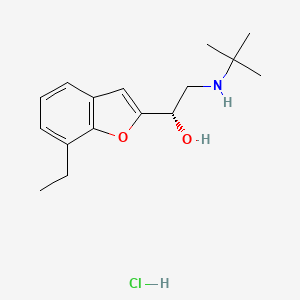 molecular formula C16H24NO2Cl B601630 布夫罗尔盐酸盐，(-)- CAS No. 57704-10-6