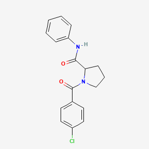 1-(4-chlorobenzoyl)-N-phenylprolinamide