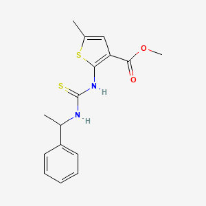 Methyl 5-methyl-2-{[(1-phenylethyl)carbamothioyl]amino}thiophene-3-carboxylate