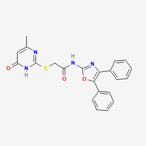 N-(4,5-Diphenyl-oxazol-2-yl)-2-(4-hydroxy-6-methyl-pyrimidin-2-ylsulfanyl)-acetamide