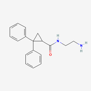 molecular formula C18H20N2O B601637 N-(2-Aminoethyl)-2,2-diphenylcyclopropane-1-carboxamide CAS No. 109546-07-8