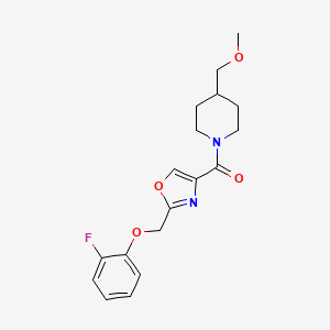 1-({2-[(2-fluorophenoxy)methyl]-1,3-oxazol-4-yl}carbonyl)-4-(methoxymethyl)piperidine