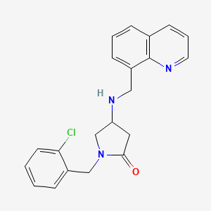 1-(2-chlorobenzyl)-4-[(8-quinolinylmethyl)amino]-2-pyrrolidinone