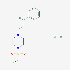 1-ethylsulfonyl-4-[(E)-3-phenylprop-2-enyl]piperazine;hydrochloride