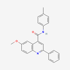 6-methoxy-N-(4-methylphenyl)-2-phenylquinoline-4-carboxamide