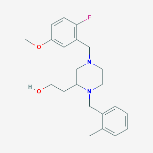 2-[4-(2-fluoro-5-methoxybenzyl)-1-(2-methylbenzyl)-2-piperazinyl]ethanol