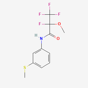 2,3,3,3-tetrafluoro-2-methoxy-N-[3-(methylthio)phenyl]propanamide