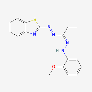 N-(1,3-benzothiazol-2-ylimino)-N'-(2-methoxyanilino)propanimidamide