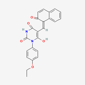 1-(4-ethoxyphenyl)-5-[(2-hydroxy-1-naphthyl)methylene]-2,4,6(1H,3H,5H)-pyrimidinetrione