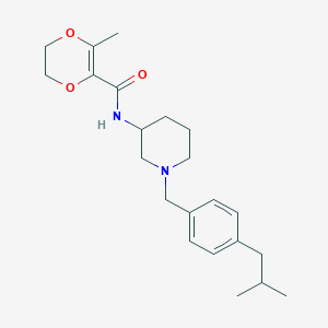 N-[1-(4-isobutylbenzyl)-3-piperidinyl]-3-methyl-5,6-dihydro-1,4-dioxine-2-carboxamide