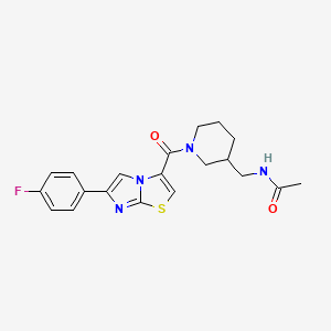 N-[(1-{[6-(4-fluorophenyl)imidazo[2,1-b][1,3]thiazol-3-yl]carbonyl}-3-piperidinyl)methyl]acetamide