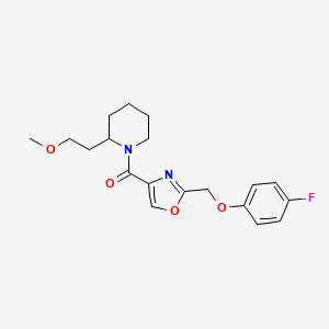 1-({2-[(4-fluorophenoxy)methyl]-1,3-oxazol-4-yl}carbonyl)-2-(2-methoxyethyl)piperidine