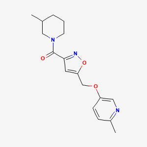 2-methyl-5-({3-[(3-methyl-1-piperidinyl)carbonyl]-5-isoxazolyl}methoxy)pyridine