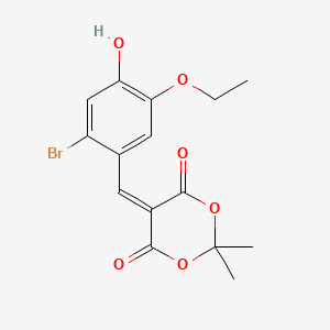 5-(2-bromo-5-ethoxy-4-hydroxybenzylidene)-2,2-dimethyl-1,3-dioxane-4,6-dione