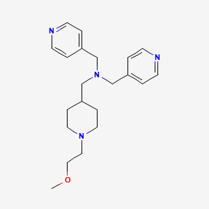 1-[1-(2-methoxyethyl)-4-piperidinyl]-N,N-bis(4-pyridinylmethyl)methanamine