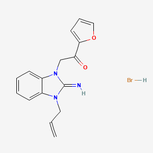 2-(3-allyl-2-imino-2,3-dihydro-1H-benzimidazol-1-yl)-1-(2-furyl)ethanone hydrobromide