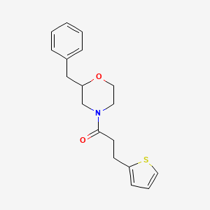 2-benzyl-4-[3-(2-thienyl)propanoyl]morpholine