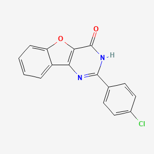 2-(4-chlorophenyl)[1]benzofuro[3,2-d]pyrimidin-4(3H)-one