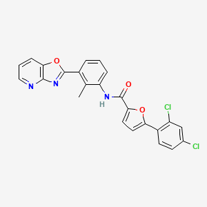 5-(2,4-dichlorophenyl)-N-(2-methyl-3-[1,3]oxazolo[4,5-b]pyridin-2-ylphenyl)-2-furamide