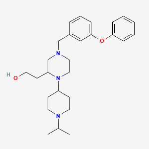 2-[1-(1-isopropyl-4-piperidinyl)-4-(3-phenoxybenzyl)-2-piperazinyl]ethanol