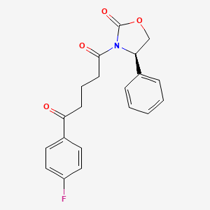 (R)-1-(4-fluorophenyl)-5-(2-oxo-4-phenyloxazolidin-3-yl)pentane-1,5-dione