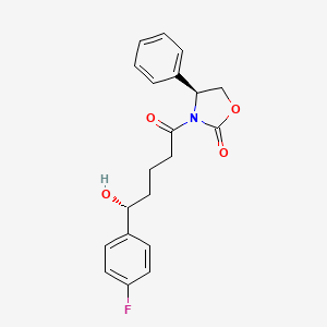 B601697 (S)-3-((R)-5-(4-fluorophenyl)-5-hydroxypentanoyl)-4-phenyloxazolidin-2-one CAS No. 528565-93-7