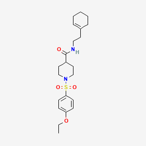 N-[2-(cyclohexen-1-yl)ethyl]-1-(4-ethoxyphenyl)sulfonylpiperidine-4-carboxamide