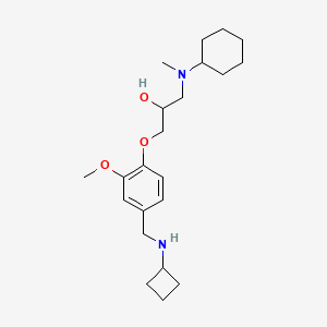 1-{4-[(cyclobutylamino)methyl]-2-methoxyphenoxy}-3-[cyclohexyl(methyl)amino]-2-propanol