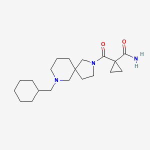 1-[9-(Cyclohexylmethyl)-2,9-diazaspiro[4.5]decane-2-carbonyl]cyclopropane-1-carboxamide