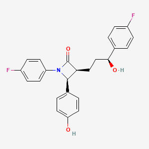 molecular formula C24H21F2NO3 B601703 (3S,4S)-1-(4-氟苯基)-3-((S)-3-(4-氟苯基)-3-羟基丙基)-4-(4-羟基苯基)氮杂环丁烷-2-酮 CAS No. 1593543-07-7